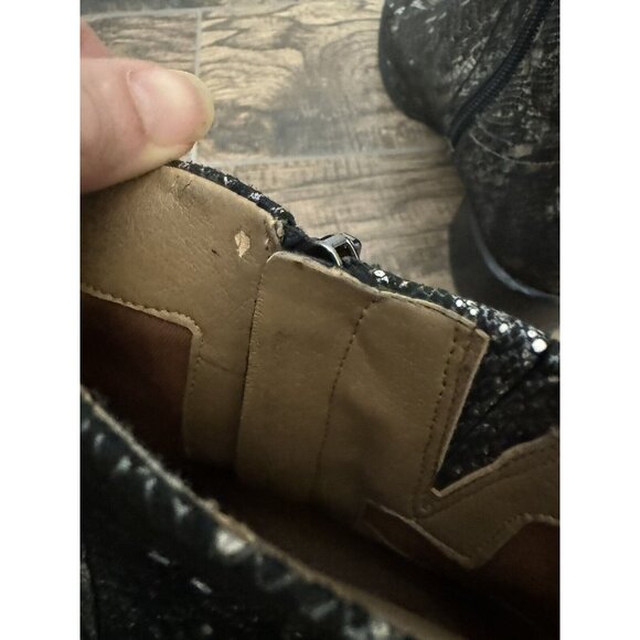 Vionic Size 9 Kamryn Boa Metallic Snake Nebuck Ankle Boots Booties Comfort Shoe‎ - Picture 5 of 15